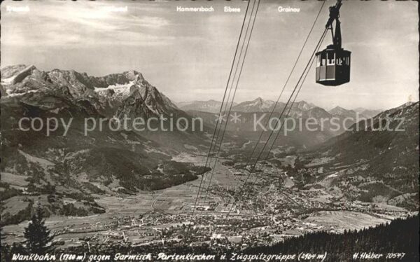 Foto Huber H. Nr. 10547 Wankbahn Garmisch-Partenkirchen Z