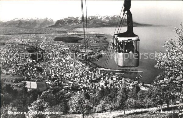 Foto Risch-Lau Nr. 22 Bregenz am Bodensee Pfänderbahn