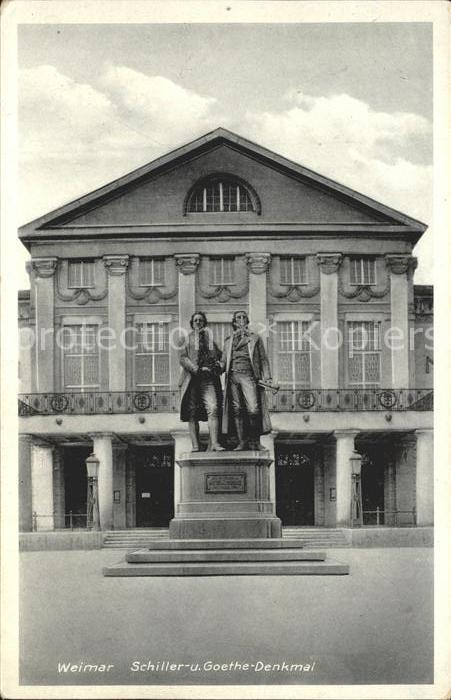 Denkmal Schiller Goethe Weimar