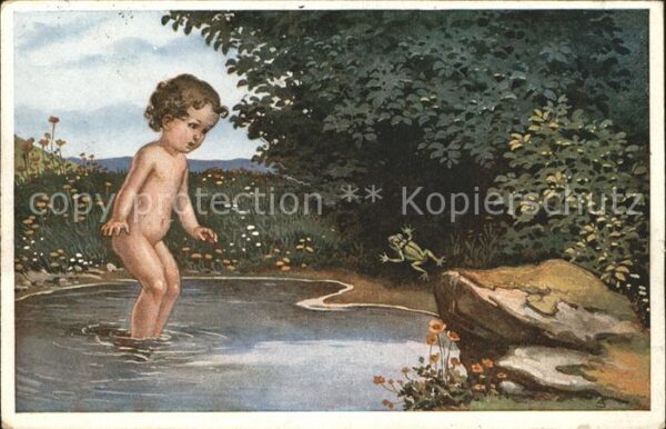 Verlag Muenchner Kunst Nr. 377 A. Untersberger Wer bist denn du Ki
