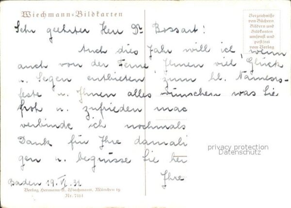 Verlag Wiechmann Nr. 7414 Heinz von Zobeltitz Rosen – Bild 2