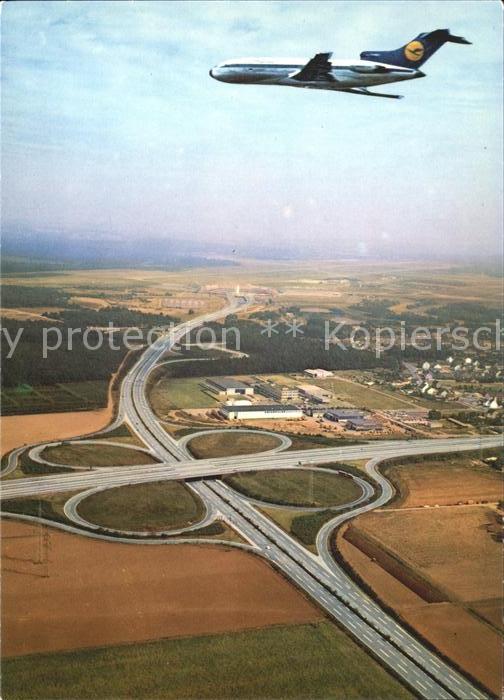 Lufthansa Flughafen Köln-Bonn Autobahnkreuz Flieg