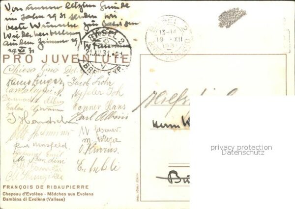 Ribaupierre Francois Chapeau d_Evolene Pro Juventute – Bild 2