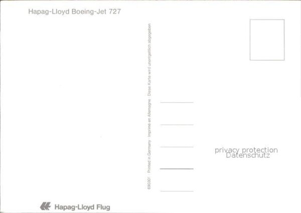 Flugzeuge Zivil Hapag-Lloyd Boeing-Jet 727 – Bild 2
