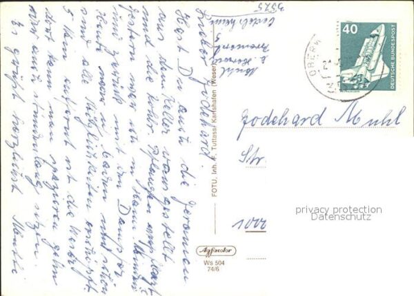Liederkarte Weserlied Seitenraddampfer – Bild 2