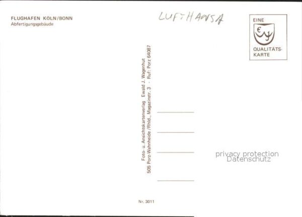 Lufthansa Flughafen Köln-Bonn Abfertigungsgebäude – Bild 2