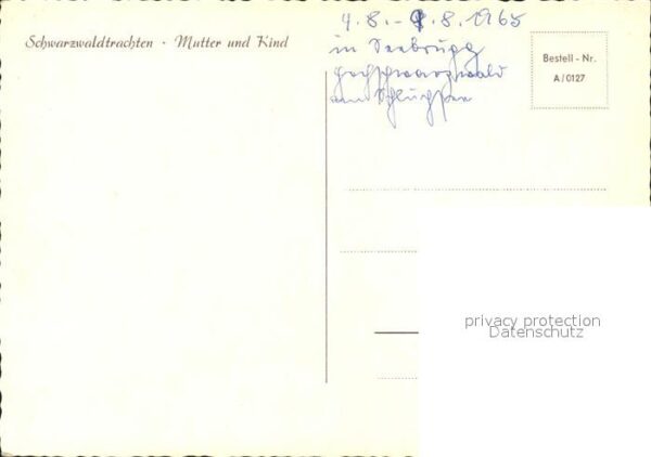 Trachten Schwarzwald Mutter und Kind – Bild 2
