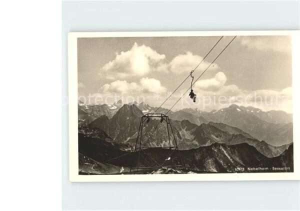 Sessellift Nebelhorn Oberstdorf Allgäu