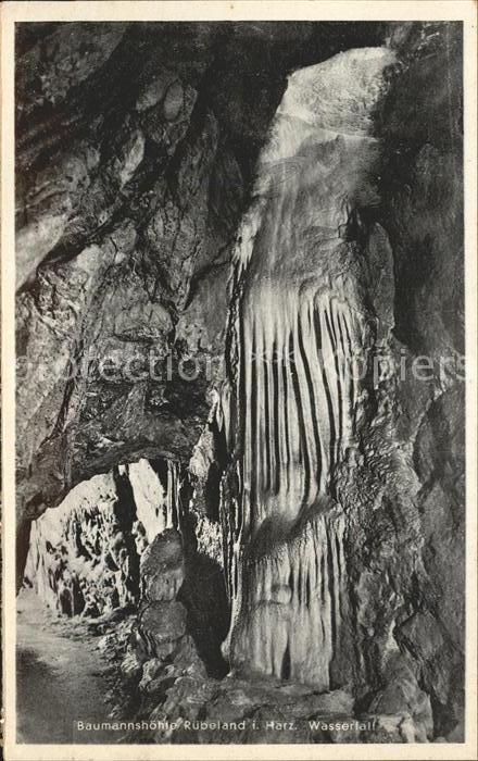 Ruebeland Harz Baumannshöhle Wasserfall