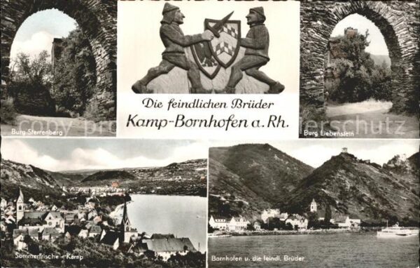 Kamp-Bornhofen mit Burg Liebenstein und Sterrenberg Di