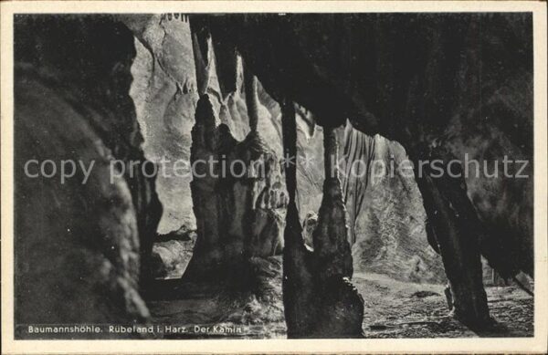 Ruebeland Harz Baumannshöhle Der Kamin