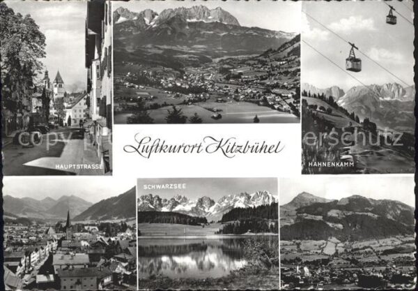 Kitzbuehel Tirol Panorama Hauptstr Hahnenkamm Schwarzsee