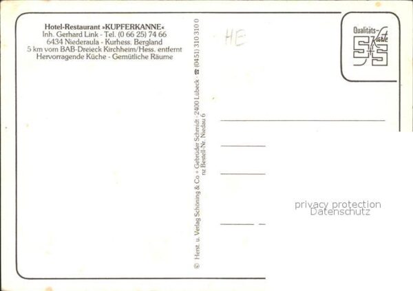 Niederaula Hotel Restaurant Kupferkanne Gastraum B – Bild 2