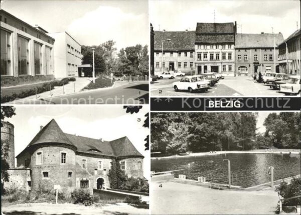 Belzig HO Gaststätte Fläminggarten Markt Burg