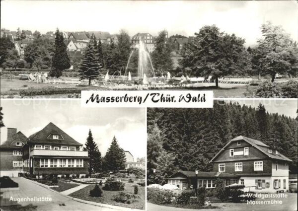 Masserberg Springbrunnen Augenheilstätte Waldgasts
