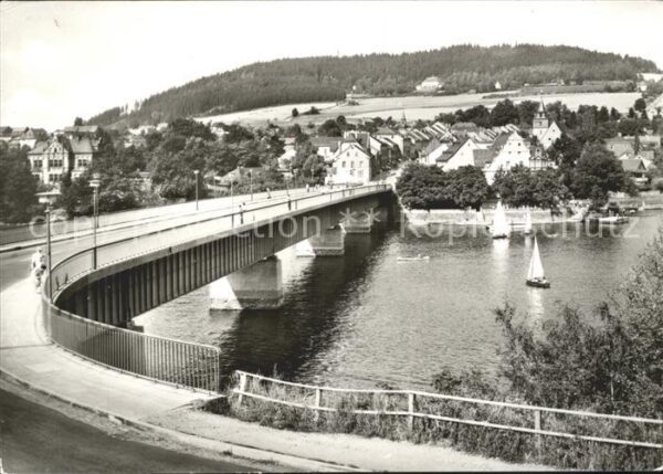 Saalburg Saale Stausee der Bleiloch Saaletalsperre