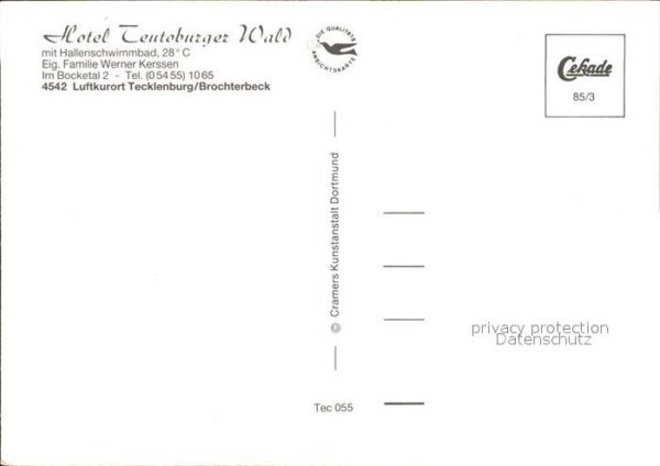Brochterbeck Hotel Cafe Teutoburger Wald Hallenbad – Bild 2