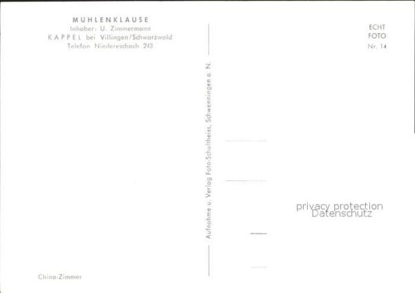 Kappel Lenzkirch Mühlenklause – Bild 2