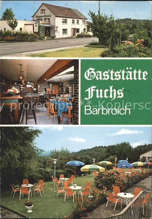 Baerbroich Gaststätte Fuchs Gaststube Gartenterras