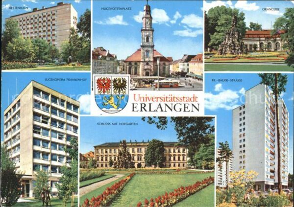 Erlangen Bettenhaus Hugenottenplatz Orangerie Ju
