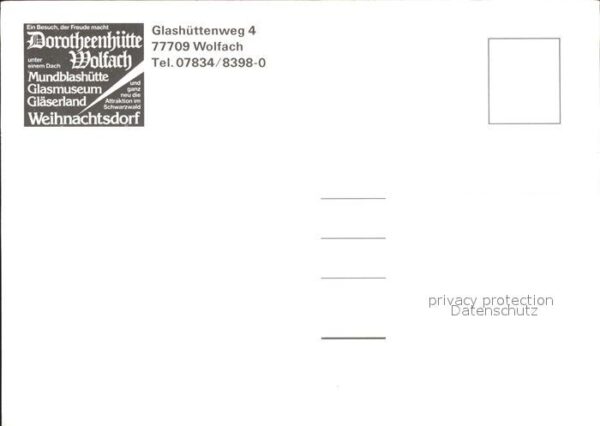 Wolfach Dorotheenhütte Mundblashütte Weihnachts – Bild 2