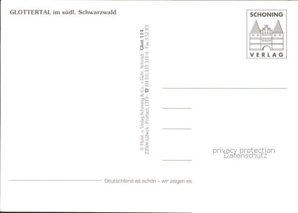 Glottertal Ortsblick Dorfpartie Kirche – Bild 2