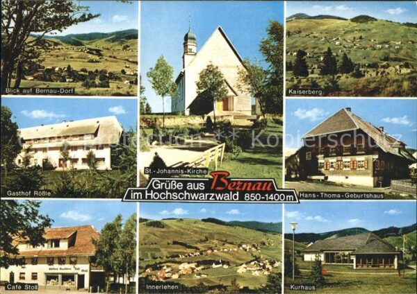 Bernau Schwarzwald Dorfblick Kaiserberg Gasthof Rössle Han