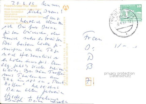 Friedrichroda FDGB Erholungshaus Hermann Danz Panoram – Bild 2