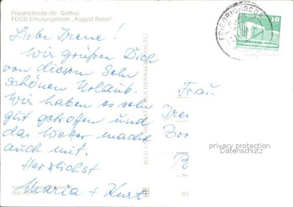 Friedrichroda FDGB Erholungshei August Bebel – Bild 2