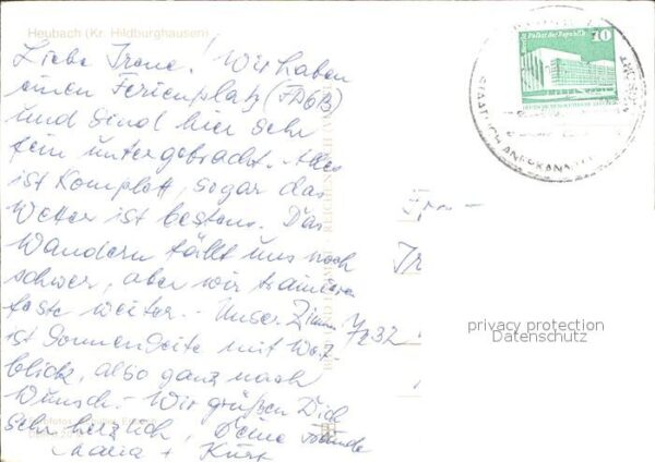 Heubach Thueringen FDGB Erholungsheim Hermann Duncker Deta – Bild 2