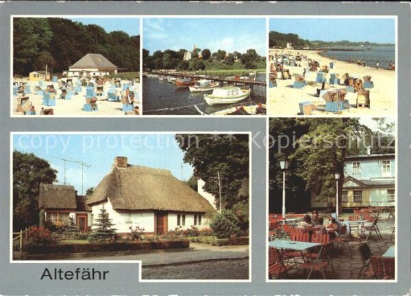 Altefaehr Ruegen Cafe am Strand Seglerhafen Strand Altes