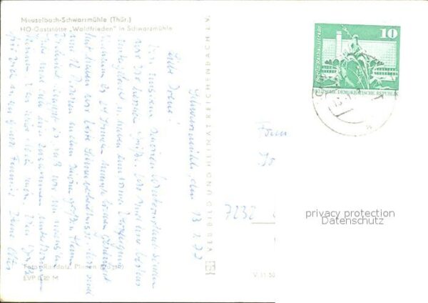 Meuselbach-Schwarzmuehle HO Gaststätte Waldfrieden Schwarzmühle – Bild 2
