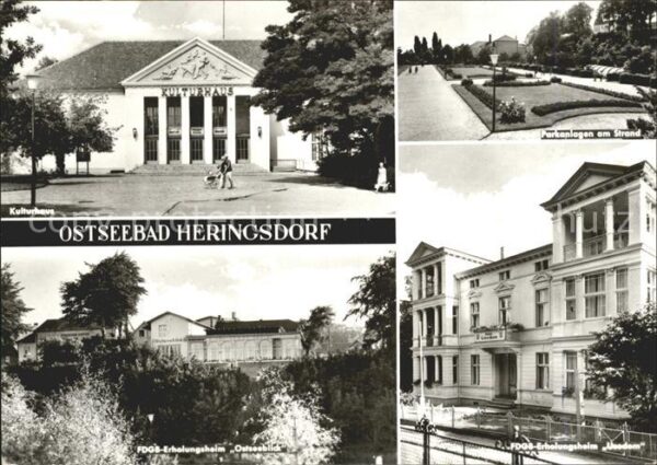 Heringsdorf Ostseebad Usedom Kulturhaus Parkanlagen FDGB Erholungshe