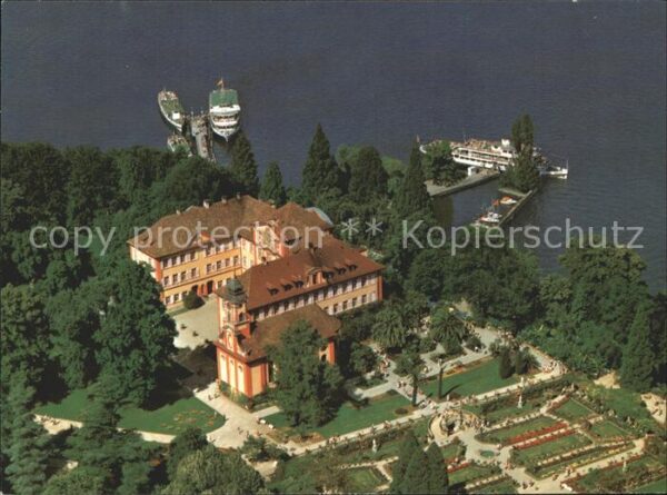 Insel Mainau im Bodensee Schloss Kirche Rosengarten