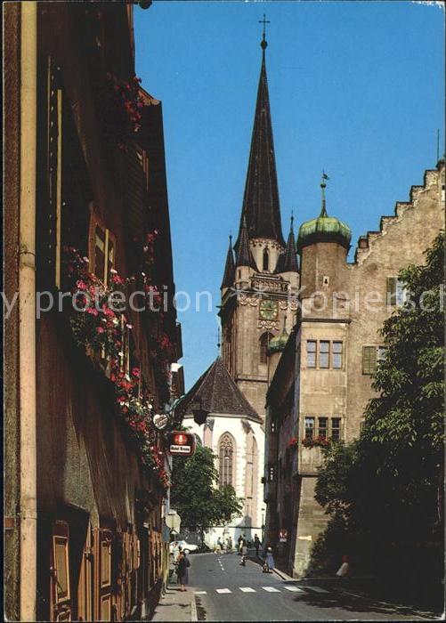 Radolfzell Bodensee Münster mit altem Schlösschen