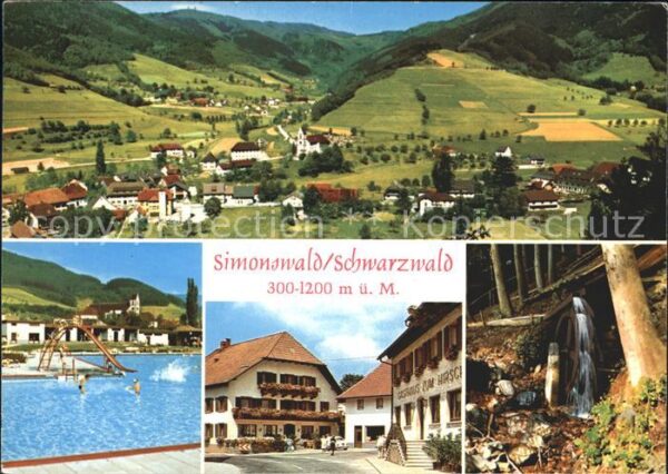Simonswald Panorama Schwimmbad Gasthaus zum Hirsch