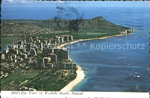 Waikiki Fliegeraufnahme Waikiki Beach