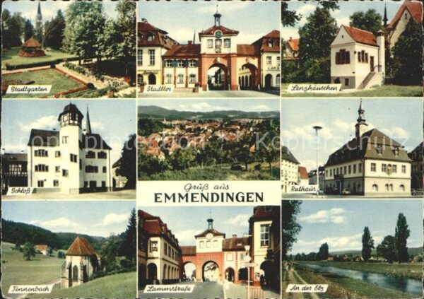 Emmendingen Stadtgarten Stattor Lenzhäuschen Schlos