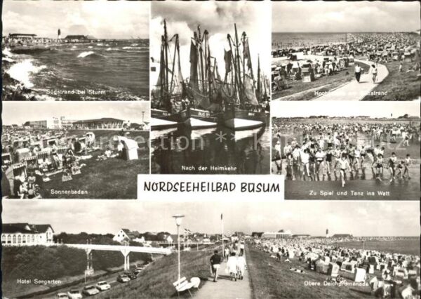 Buesum Nordseebad Südstrand Sonnenbaden Spiel und Tanz Ho