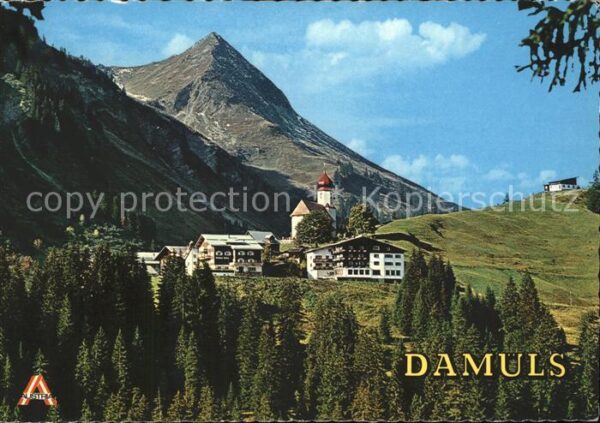 Damuels Vorarlberg Ortsblick mit Kirche