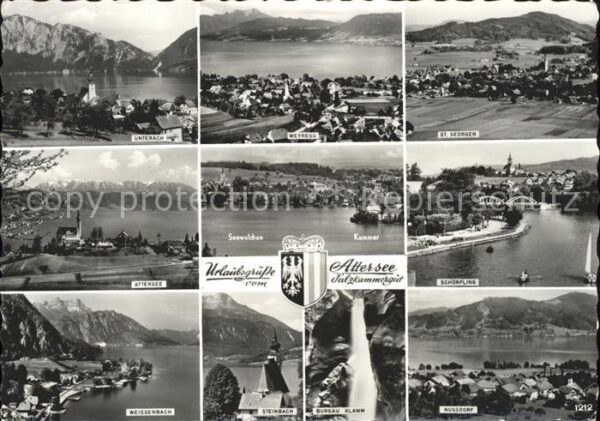 Attersee mit Unterach Weyregg St Georgen Seewalc