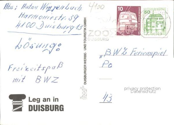 Duisburg Ruhr Burgplatz Rathaus Dreigiebelhaus Ev Kir – Bild 2