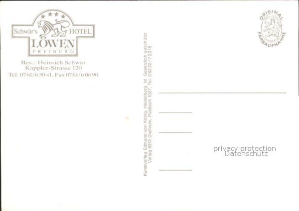 Freiburg Breisgau Schwärs Hotel Löwen – Bild 2
