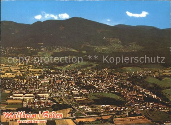 Muellheim Baden Markgräflerland Fliegeraufnahme