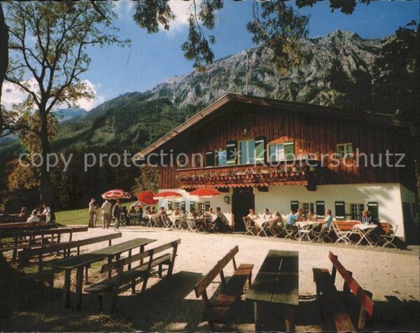 Nonn Oberbayern Padingeralm mit Hochstaufen und Zwiesel