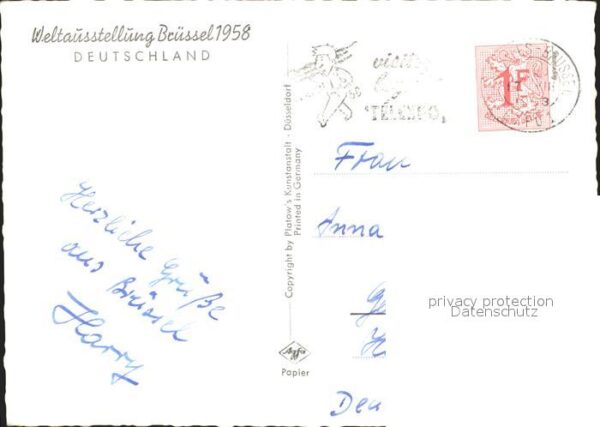 Bruessel Bruxelles Weltausstellung 1958 – Bild 2