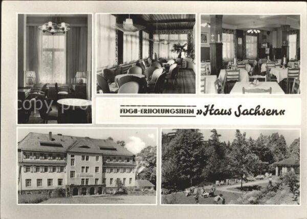Hohnstein Saechsische Schweiz FDGB Erholungsheim Haus Sachsen Zimmer