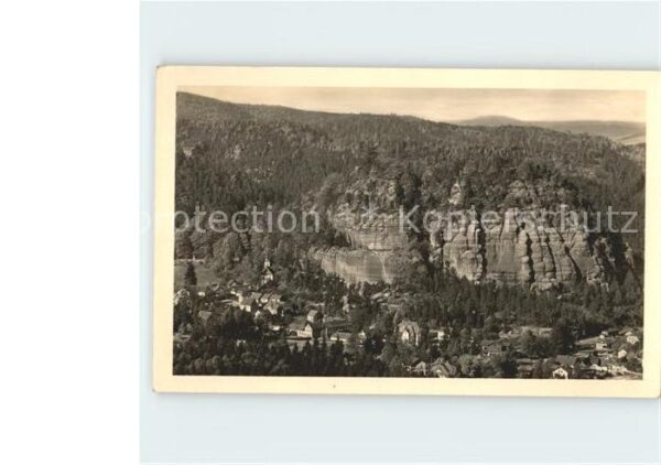 Oybin Zittauer Gebirge mit Berg Oybin