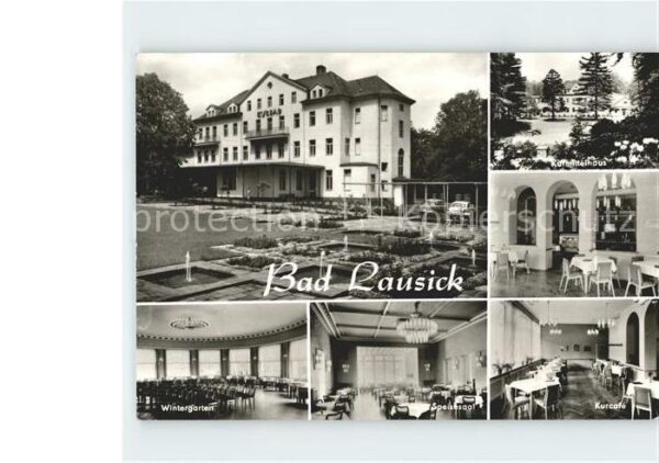Bad Lausick Kurbad Wintergarten Speisesaal Kurcafe