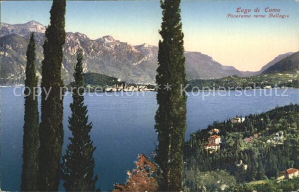 Lago di Como Panorama verso Bellagio